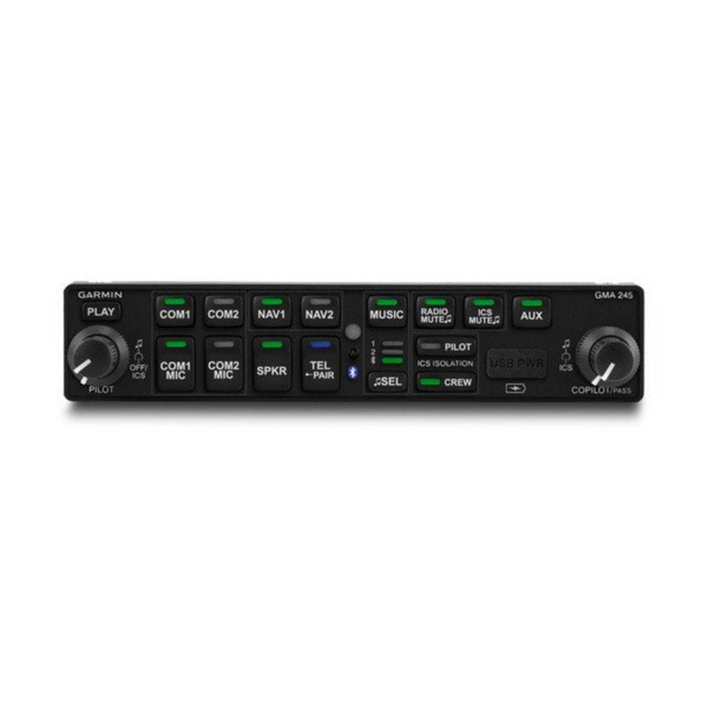 Panneau audio GMA 245 avec kit d'installation et manuel pilote