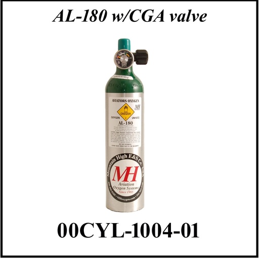 [MH-00CYL-1004-01] Bouteille oxygène AL180 (CGA540)