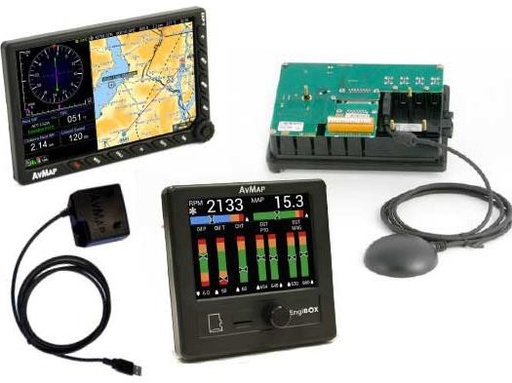 [AVM-P1MK3505AM] Pack AvMap EKP V + Docking + A2 ADAHRS + EngiBOX